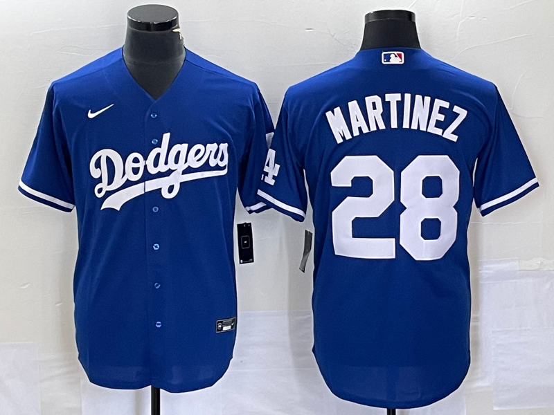 Men's Los Angeles Dodgers J.D. Martinez #28 Blue Baseball Jersey